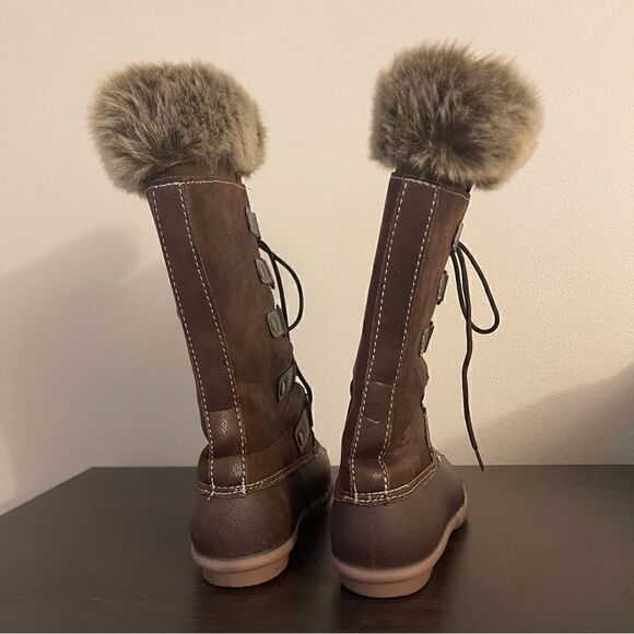 Yuu Fiona mid calf brown boots size 7 - Picture 3 of 7